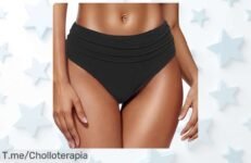Braguitas de bikini cintura alta moldean tu figura y reducen barriga en un ofertón con descuento brutal precio loco limitado corre antes que vuelen