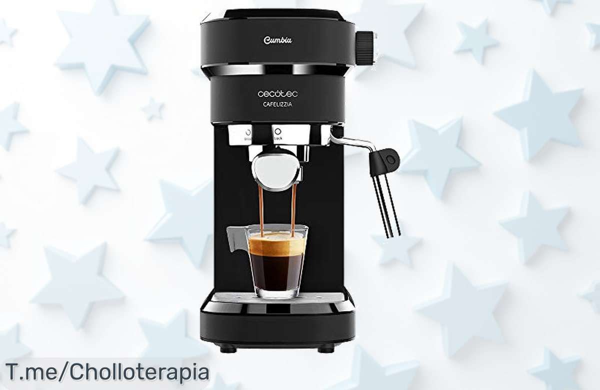 Cafetera Cecotec Cafelizzia 790 Black con 20 bares de presión para espressos cremosos al instante precio loco y descuento brutal corre ya este ofertón nunca visto se va rápido
