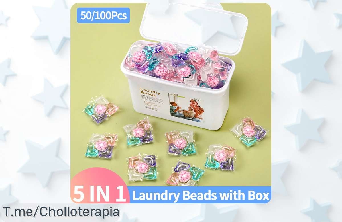 Caja de jabón 5 en 1 con hasta 100 piezas y aroma líquido exclusivo oferta brutal con precio loco never visto ¡aprovecha este super chollo antes que acabe!