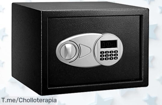 Caja fuerte Amazon Basics súper segura con cerradura electrónica doble un ofertón nunca visto para proteger tus tesoros al mejor precio de ganga ¡aprovecha ya antes que se agote!