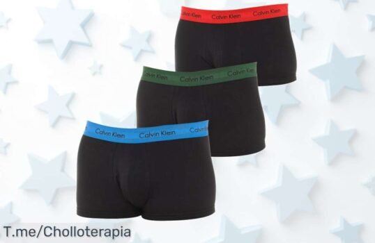 Calvin Klein 3 boxers low rise con diseño moderno y resistencia top a precio loco oferta limitada que vuela ¡no dejes pasar este ofertón ni un segundo más compra ya!