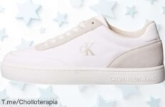 Calvin Klein Classic Canvas low top en blanco diseño que enamora ajuste perfecto y estilo único precio loco oferta brutal por tiempo limitado aprovecha ya este super chollo