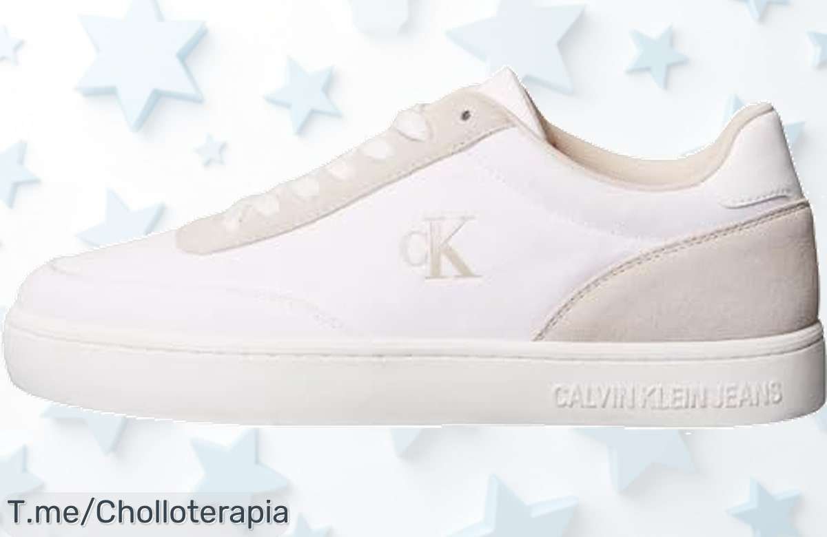 Calvin Klein Classic Canvas low top en blanco diseño que enamora ajuste perfecto y estilo único precio loco oferta brutal por tiempo limitado aprovecha ya este super chollo