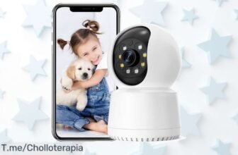 Cámara vigilancia wifi 360 con vídeo HD y detección de movimiento en oferta brutal nunca vista controla tu casa desde el móvil precio loco super chollo urgente compra ya