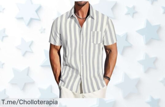 Camisa lino hombre verano con diseño clásico disfruta del descuento brutal y precio de ganga que nunca viste aprovecha este super chollo antes que se acabe