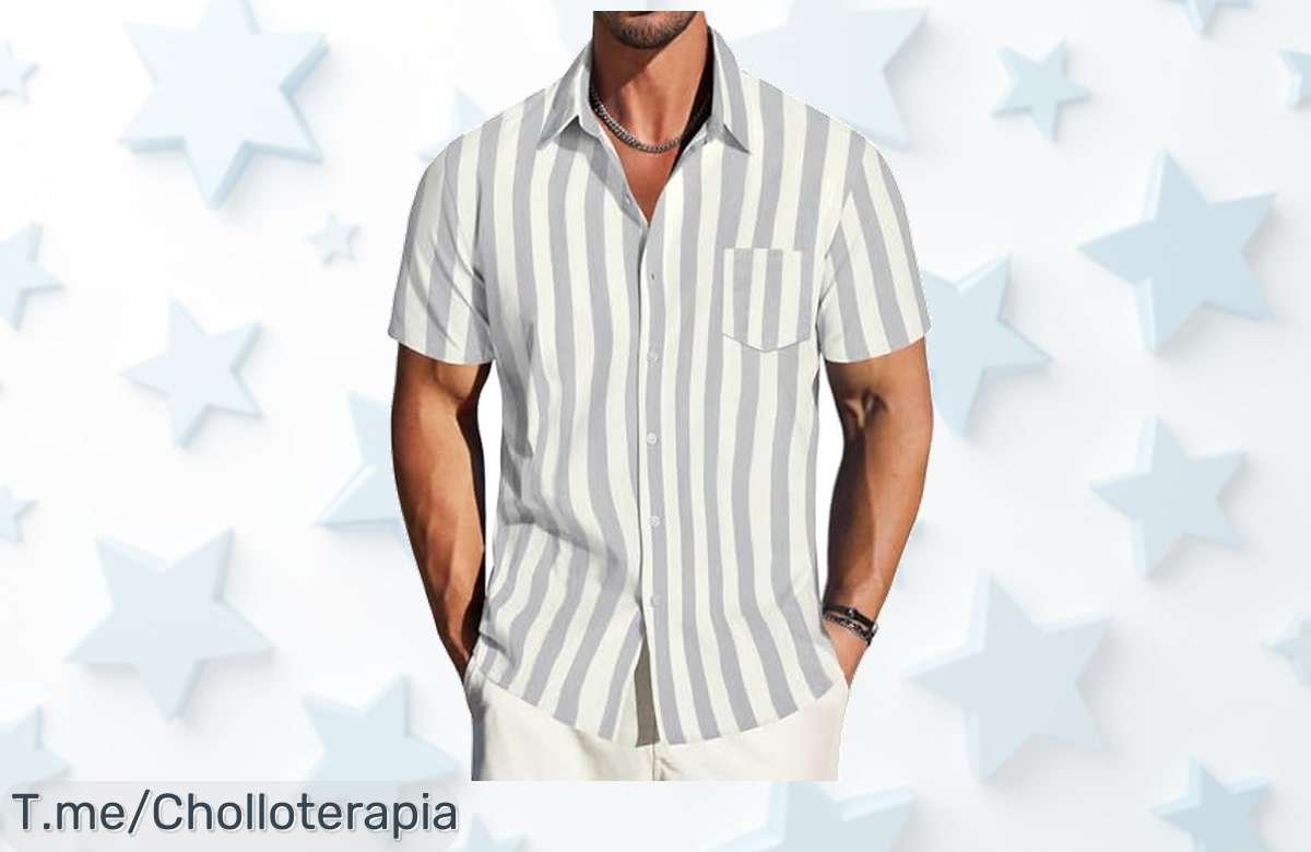 Camisa lino hombre verano con diseño clásico disfruta del descuento brutal y precio de ganga que nunca viste aprovecha este super chollo antes que se acabe