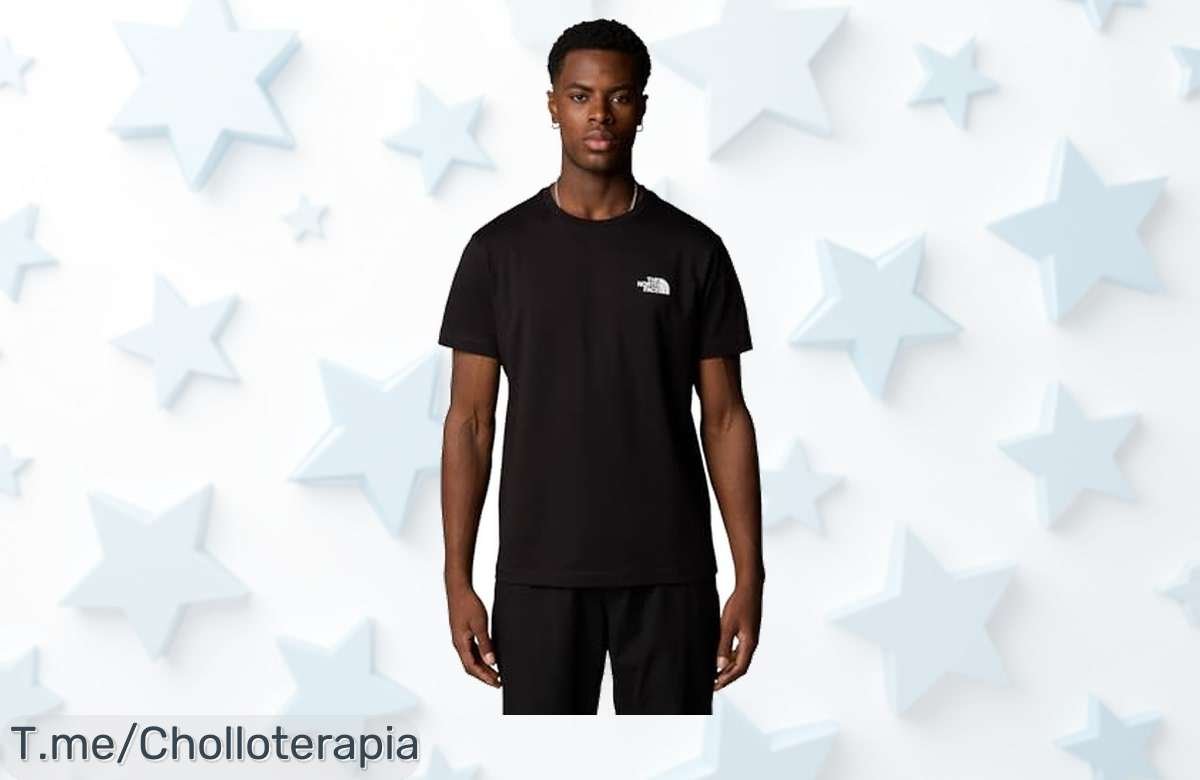 Camiseta The North Face con gráfico único en la espalda a precio loco disfruta de un descuentazo nunca visto y atrapa este super chollo antes que vuelen las unidades