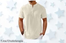 Camiseta vintage de rayas con botones tela súper flexible y cómoda aprovecha este ofertón con descuento brutal único precio de ganga actúa ya antes que acabe