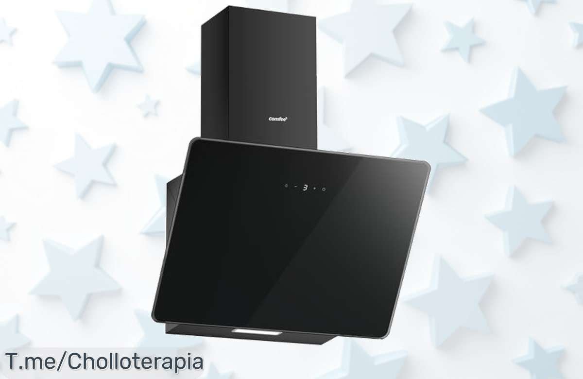 Campana extractora comfee negra súper potente con pantalla táctil elimina humos rápido precio loco y descuento brutal nunca visto aprovecha este super chollo ya