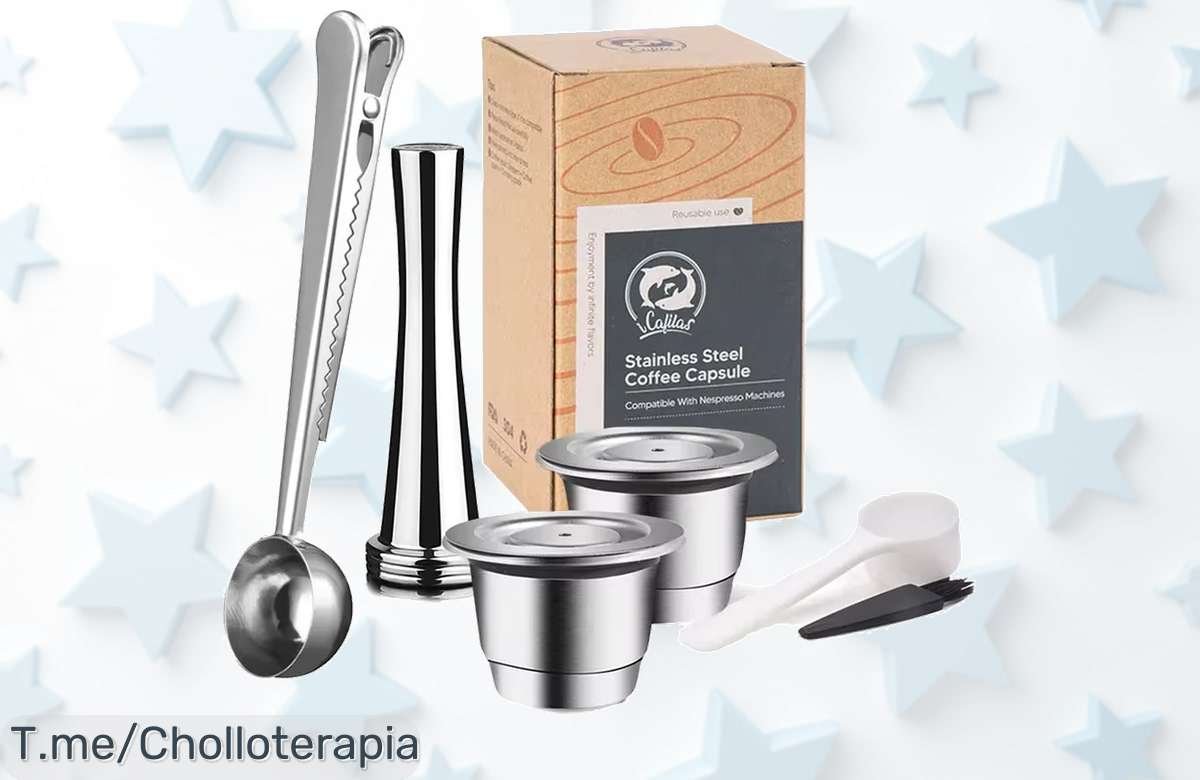 Capsulas nespresso reutilizables con taza acero y filtro extra a precio loco disfruta un café único con este super chollo imperdible corre antes que se agote la oferta nunca vista
