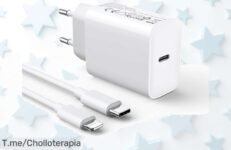 Carga ultra rápida 30W para iPhone y más con cable de 2 metros descuento brutal que vuela carga el 60 por ciento en solo media hora precio loco aprovecha este ofertón único ya