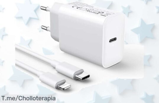 Carga ultra rápida 30W para iPhone y más con cable de 2 metros descuento brutal que vuela carga el 60 por ciento en solo media hora precio loco aprovecha este ofertón único ya