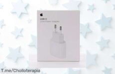 Cargador Apple USB-C 20W con carga rapidísima el super chollo que estabas esperando nunca visto precio de ganga solo por tiempo limitado ¡compra ya antes que se agote!