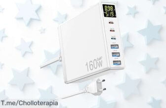 Cargador Usb C 160w con seis puertos y carga rápida brutal el ofertón nunca visto que te ahorra tiempo aprovecha este descuento brutal antes de que desaparezca