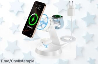 Cargador inalámbrico 3 en 1 con imán para iPhone, Apple Watch y AirPods un súper chollo con descuento brutal que no puedes dejar pasar ¡aprovecha ya este ofertón de precio loco!