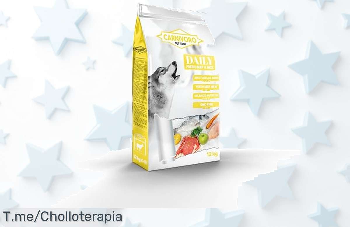 Carnivoro Daily 12 kg pienso para perros con ternera y arroz integral a precio de ganga nunca antes visto aprovecha este ofertón único y consigue la salud que tu perro merece ¡compra ya!
