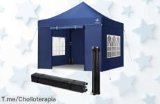Carpa plegable 3x3m súper resistente con paredes desmontables en un ofertón nunca visto precio loco y descuento brutal corre que vuelan no la dejes escapar