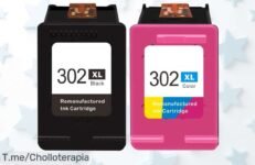 Cartuchos de tinta 302XL para HP con negro y color que rinden mucho precio loco nunca visto descuento brutal aprovecha este super chollo antes de que se agoten&nbsp