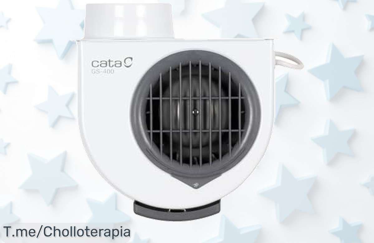 Cata GS 400M súper extractor potencia brutal que limpia el aire rápido con solo 52 decibelios precio de ganga nunca visto aprovecha este super chollo ya