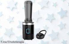 Cecotec batidora portátil con cuchillas de titanio que pican hielo sin esfuerzo disfruta smoothies deliciosos en segundos a un precio loco y descuento brutal actúa ya