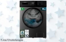 Cecotec lavadora 8kg con vapor arrasa manchas y tu ropa queda perfecta, potencia inverter y bloqueo infantil disfruta este ofertón al precio loco ¡corre que se agota!