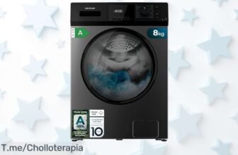 Cecotec lavadora 8kg con vapor arrasa manchas y tu ropa queda perfecta, potencia inverter y bloqueo infantil disfruta este ofertón al precio loco ¡corre que se agota!