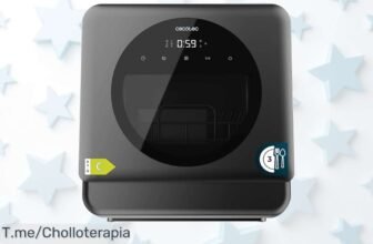 Cecotec lavavajillas compacto con 6 programas y función delay hasta 24h disfruta de un ofertón único precio loco y descuento brutal solo por tiempo limitado compra ya