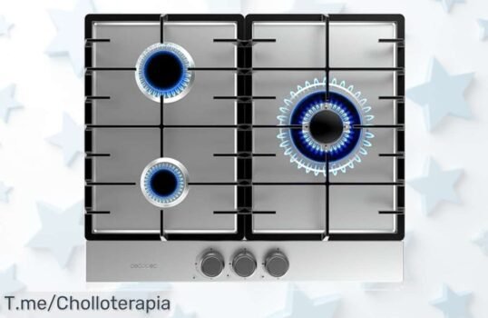 Cecotec placa de gas súper potente con quemador triple corona y parrillas indestructibles a precio loco aprovecha este ofertón único antes que desaparezca