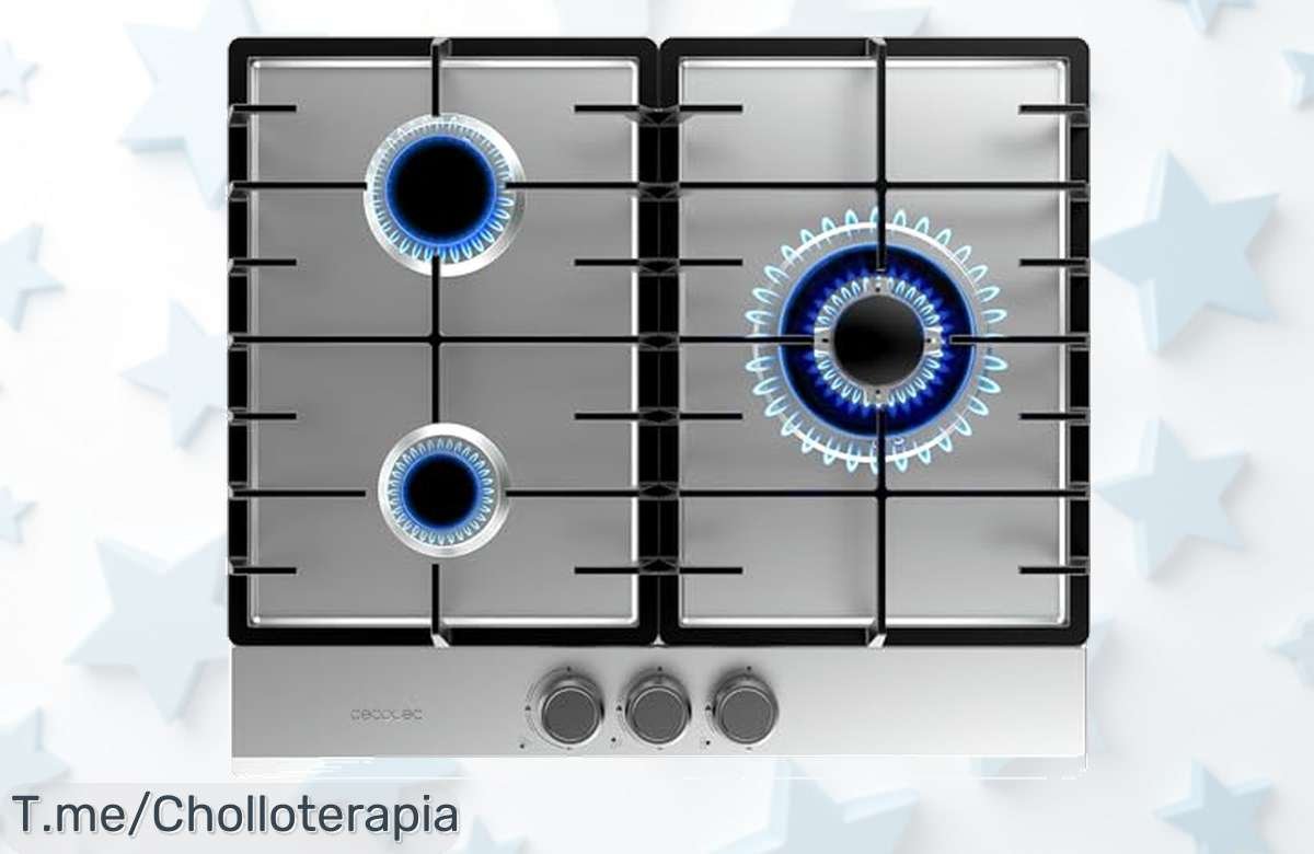 Cecotec placa de gas súper potente con quemador triple corona y parrillas indestructibles a precio loco aprovecha este ofertón único antes que desaparezca
