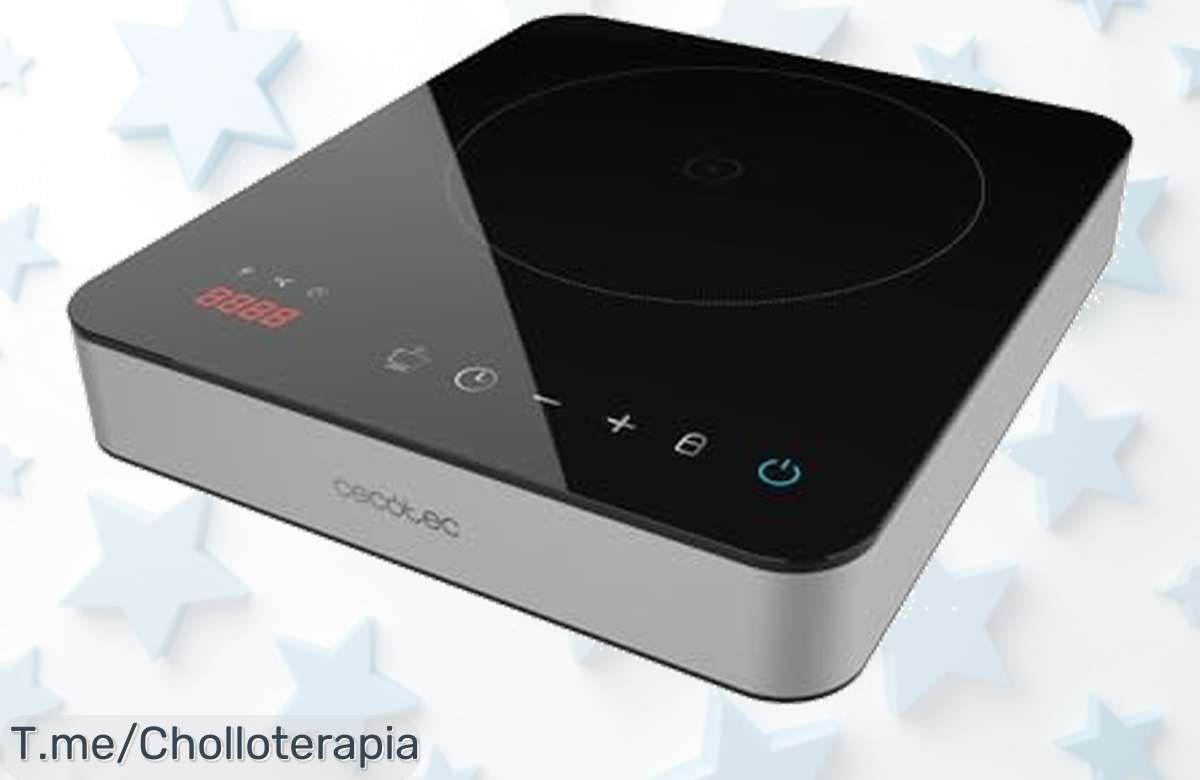 Cecotec placa inducción portátil con potencia brutal de 2000W y control táctil seguro disfruta del mejor precio loco Nunca visto ¡aprovecha este ofertón ya antes que se agote!