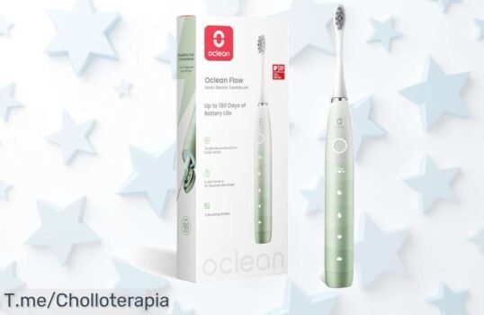 Cepillo eléctrico sónico Oclean Flow con 76000 vibraciones por minuto para dientes perfectos precio loco y descuento brutal aprovecha este ofertón único antes que desaparezca