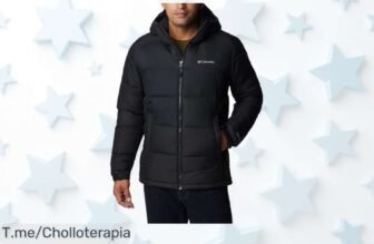 Columbia Pike Lake Hooded Jacket negro talla L con descuento brutal imperdible abrígate sin pasarte y lleva todo seguro en sus bolsillos aprovecha este super chollo ya
