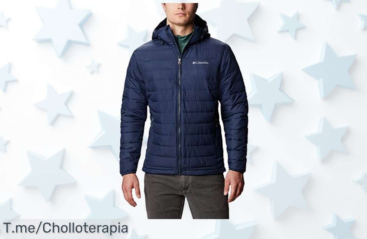 Columbia Powder Lite Hooded Jacket con repelente de lluvia y calor insuperable precio loco nunca visto ¡aprovecha este super chollo antes que se acabe!
