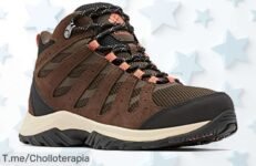 Columbia Redmond 3 Mid WP mujer con agarre brutal y cuero sintético que protege aprovecha este super chollo de precio loco descuento brutal nunca visto corre ya