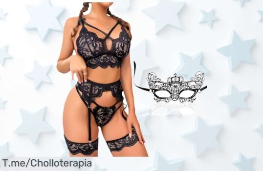 Conjunto de lencería sexy OZXVXZO con liguero que realza tus curvas, precio loco y descuento brutal nunca visto para ti, aprovecha este ofertón único ¡compra ya!
