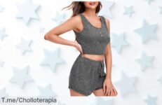 Conjuntos deportivos mujer súper trendy con botones en precio loco que vuela aprovecha este ofertón nunca visto para entrenar y lucir espectacular ¡compra ya antes que se acabe!
