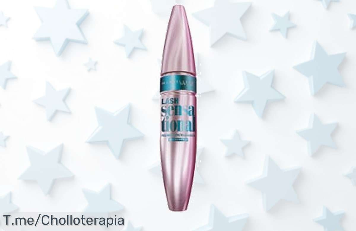 Consigue Lash Sensational Waterproof de Maybelline con un descuento brutal que jamás volverás a ver pestañas irresistibles todo el día ¡aprovecha este super chollo ya!