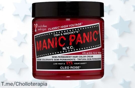 Consigue Manic Panic Cleo Rose el tinte rojo vibrante que cuida tu cabello con un descuento brutal nunca visto aprovecha este ofertón y renueva tu look hoy mismo