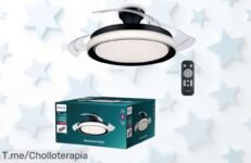 Consigue ahora el ventilador Philips Bliss con luz LED y motor ultra silencioso a un precio de ganga nunca visto aprovecha este ofertón con descuento brutal antes que se agoten