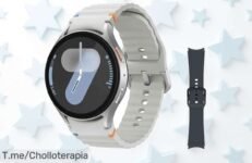 Consigue el Samsung Galaxy Watch7 4G LTE a precio loco con correa incluida controla tu salud y deporte fácil y mejora tu sueño no pierdas este ofertón única oportunidad corre ya