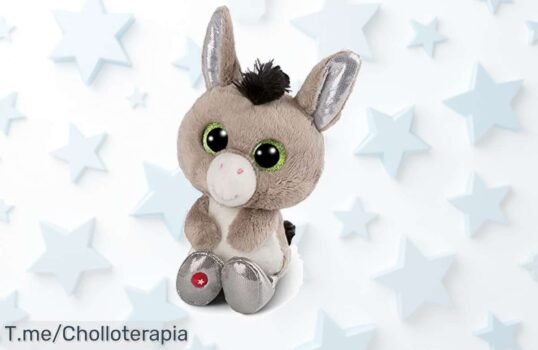 Consigue el burro donki glubschis con esos ojazos irresistibles peluche súper suave que enamora sonrisa inmediata super chollo precio loco no dejes escapar este ofertón limitado