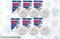 Consigue el cabezal de recambio Vileda EasyWring con microfibra ultra eficaz precio loco y descuento brutal nunca visto ¡aprovecha ya este ofertón limitado que vuela!