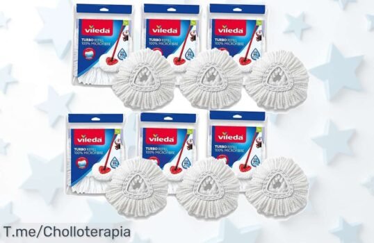 Consigue el cabezal de recambio Vileda EasyWring con microfibra ultra eficaz precio loco y descuento brutal nunca visto ¡aprovecha ya este ofertón limitado que vuela!
