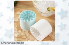 Consigue el cubo de hielo de silicona con congelación rápida nunca antes visto disfruta tus bebidas con hielos perfectos y aprovecha este super chollo precio loco compra ya que vuelan