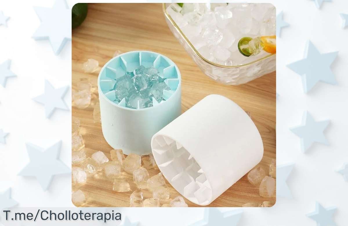 Consigue el cubo de hielo de silicona con congelación rápida nunca antes visto disfruta tus bebidas con hielos perfectos y aprovecha este super chollo precio loco compra ya que vuelan
