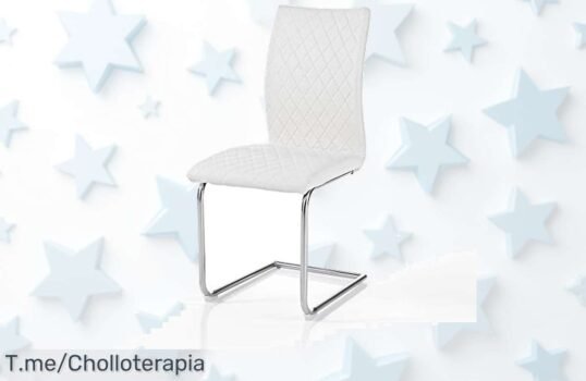 Consigue el juego de 4 sillas Warren White con piel sintética y patas cromadas al precio loco que nunca viste aprovecha este ofertón único antes que se agoten ¡compra ya!