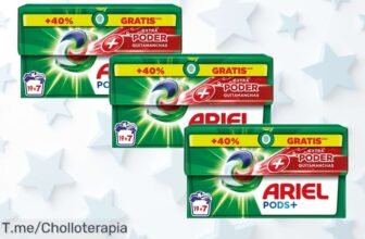 Consigue el pack Ariel AllinOne súper quitamanchas con limpieza profunda un ofertón de precio loco y descuento brutal nunca visto ¡aprovecha ya que es tu super chollo limitado!