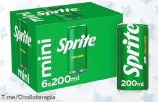 Consigue el pack de Sprite limalimón mini latas sabor cítrico bajo en azúcares a un precio loco que no volverás a ver aprovecha este super chollo ya antes que se agote