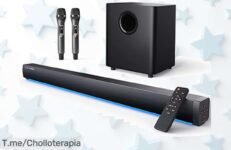 Consigue la barra de sonido Lefandi 21 con subwoofer y micrófono inalámbrico que transforma tu casa en una fiesta inolvidable con un descuento brutal precio de ganga ¡ofertón nunca visto corre ya!