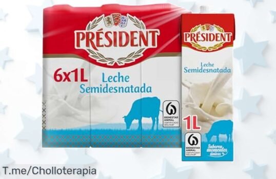 Consigue la leche semidesnatada presidente pack 6x1 l mata gérmenes al instante con un precio de ganga y energía para toda la familia ¡ofertón nunca visto corre que vuelan!